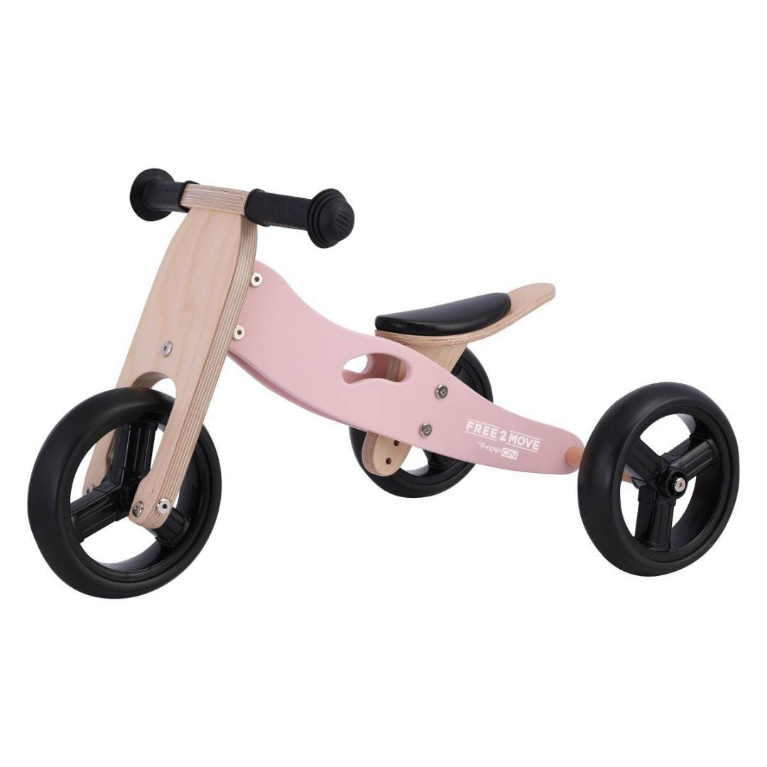 Free2Move® Lesen trikolesni poganjalec 2v1 Rider Pink Free2Move