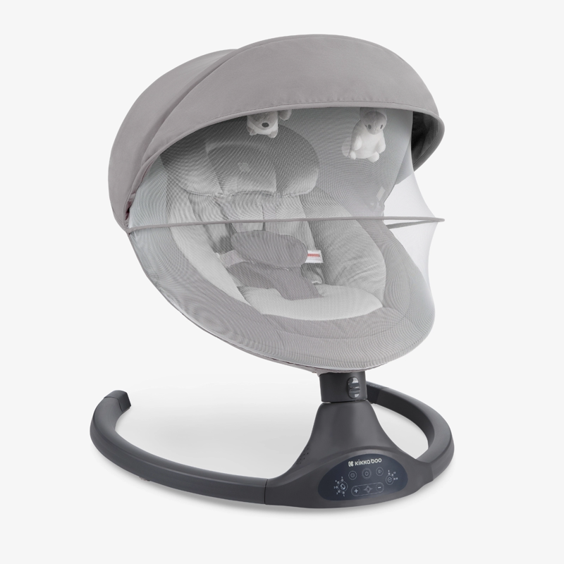 KikkaBoo® Električni gugalnik Codie Light Grey 2025 KikkaBoo