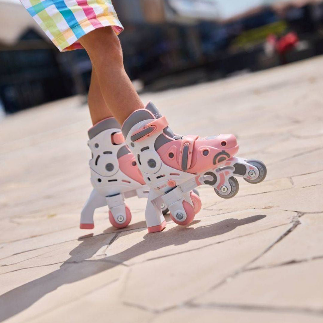 Globber® Rolerji Learning 2v1 XS/S: 26-29 Pastel Pink Globber
