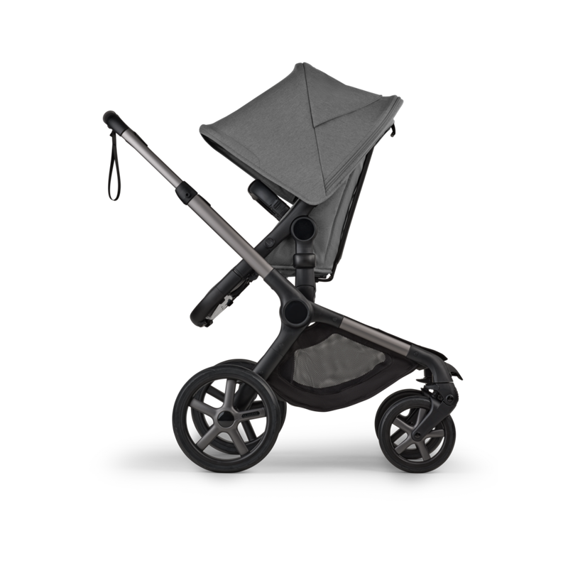 Bugaboo® Otroški voziček 2v1 FOX 5 Renew Complete Black/Moon Grey - Moon Grey Bugaboo