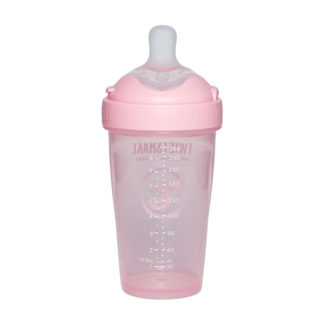 Twistshake® Steklenička PRO Double Anti-Colic 260ml Pastel Pastel Pink Twistshake
