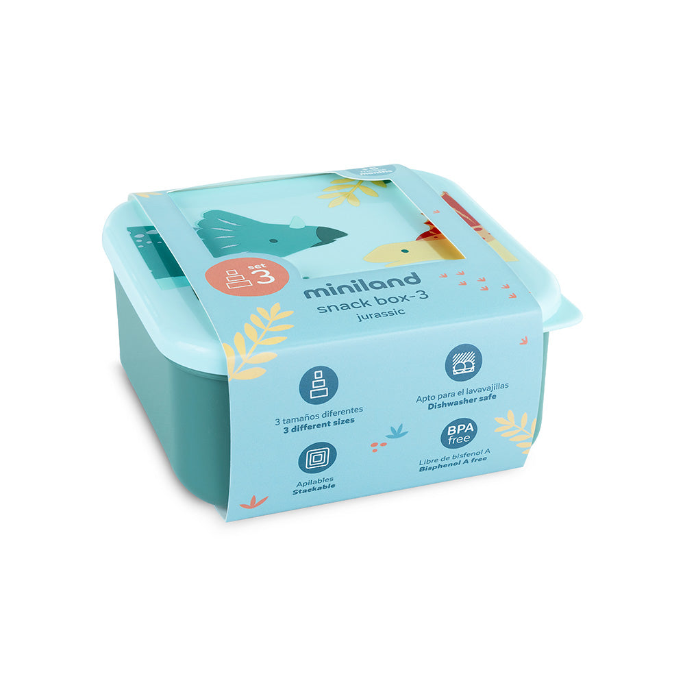 Miniland® Škatlice za prigrizke Jurassic Miniland
