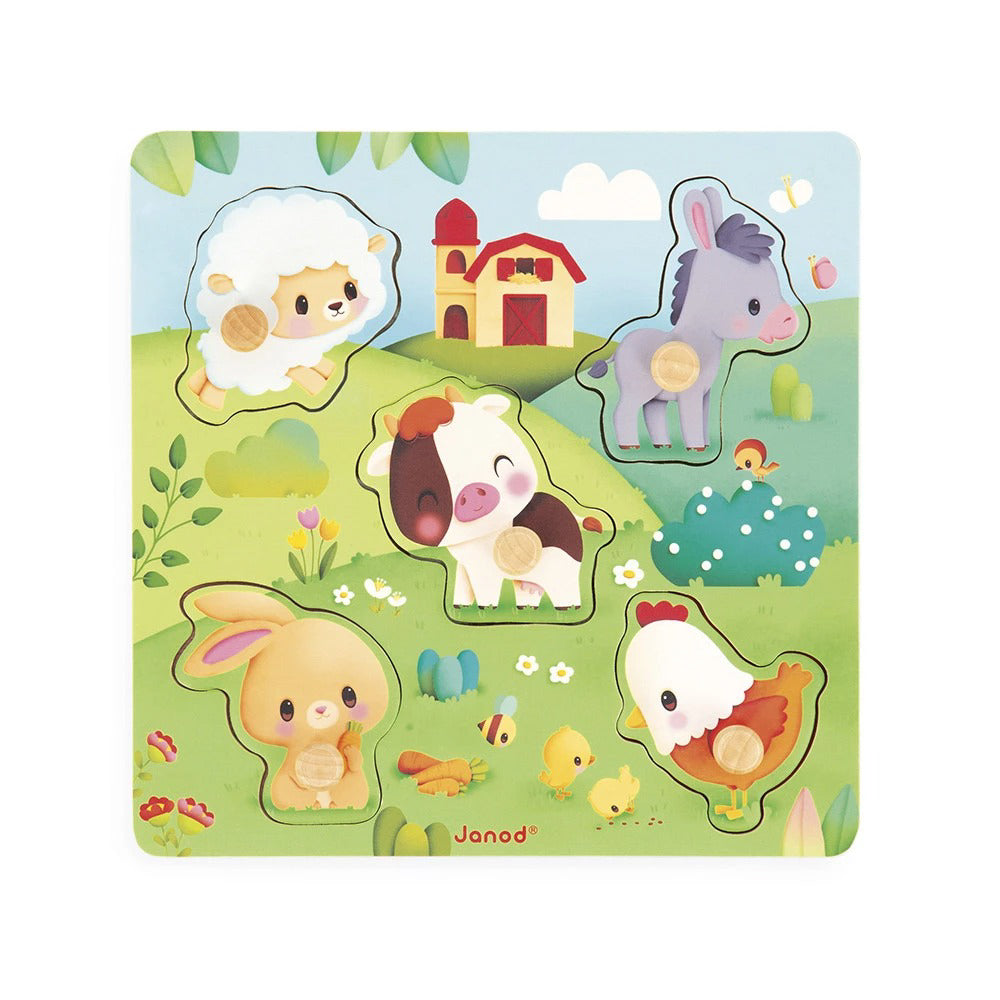 Janod® Lesene puzzle Farm Janod