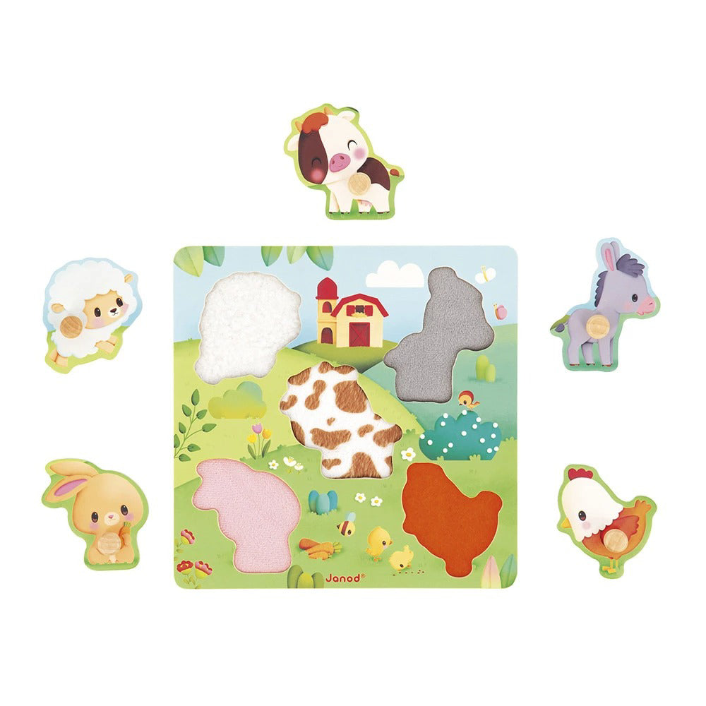 Janod® Lesene puzzle Farm Janod