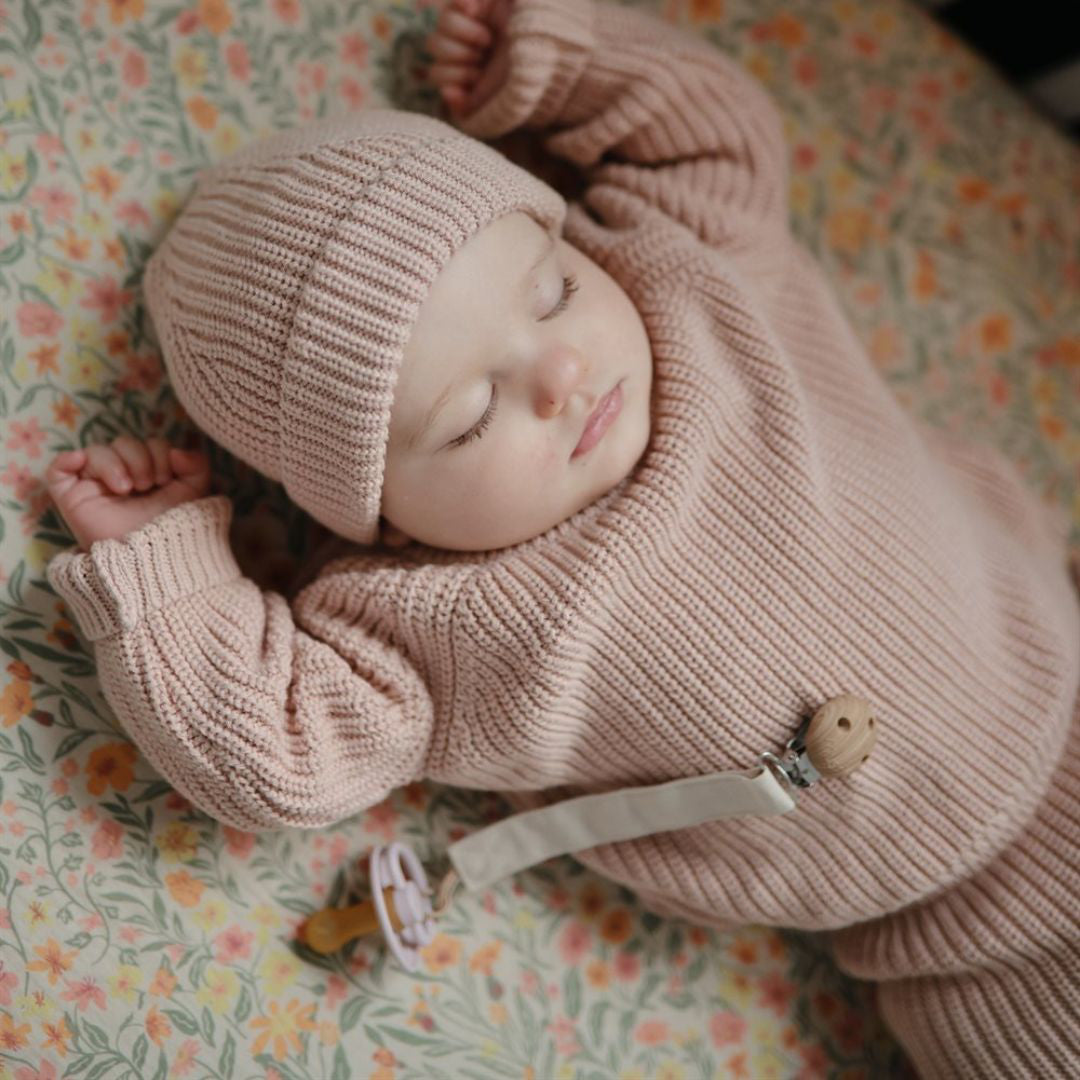 Mushie® Držalo za dudo 2 kos Blush/Cream Mushie