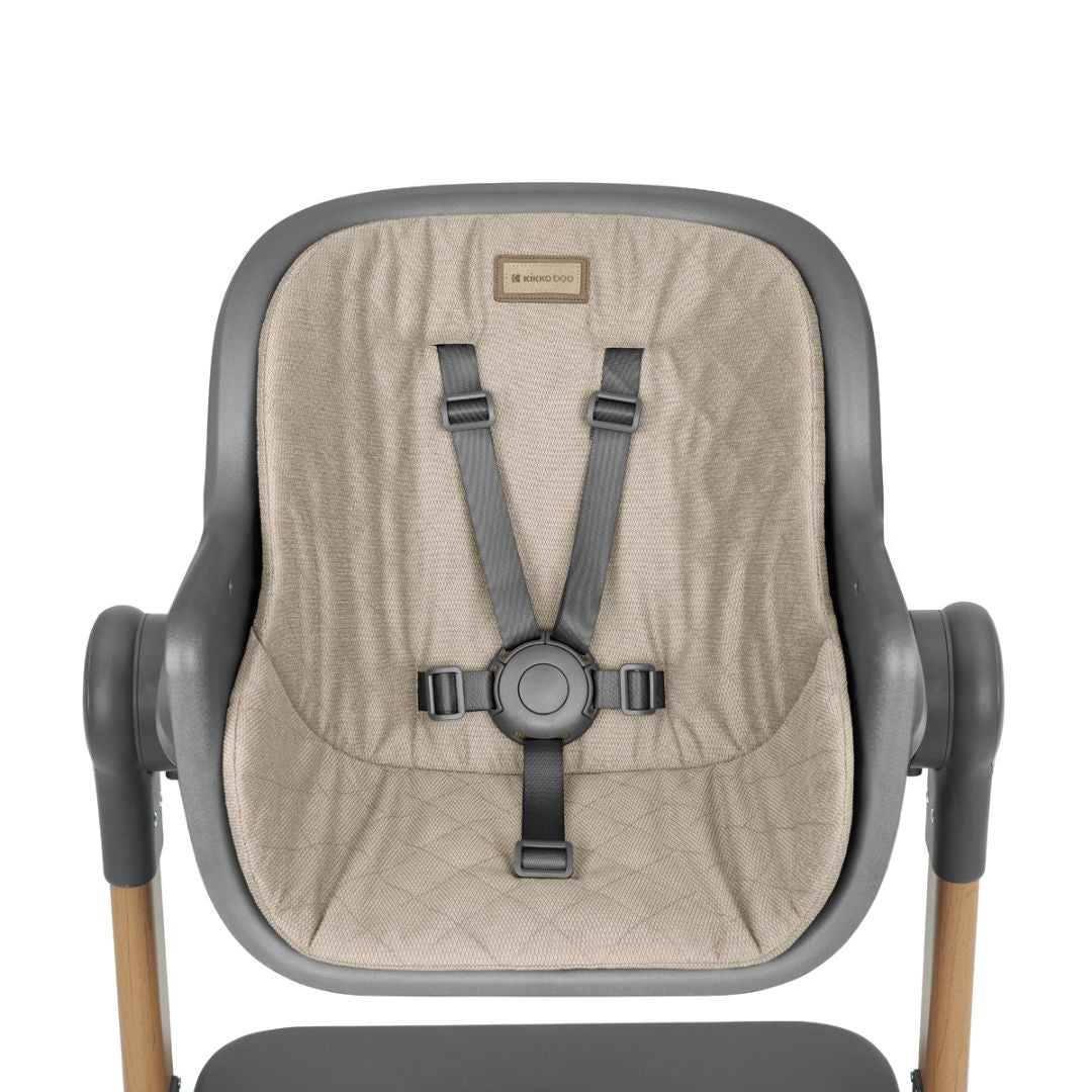 KikkaBoo® Obposteljna posteljica in stolček za hranjenje 2v1 Sleat Me Beige KikkaBoo