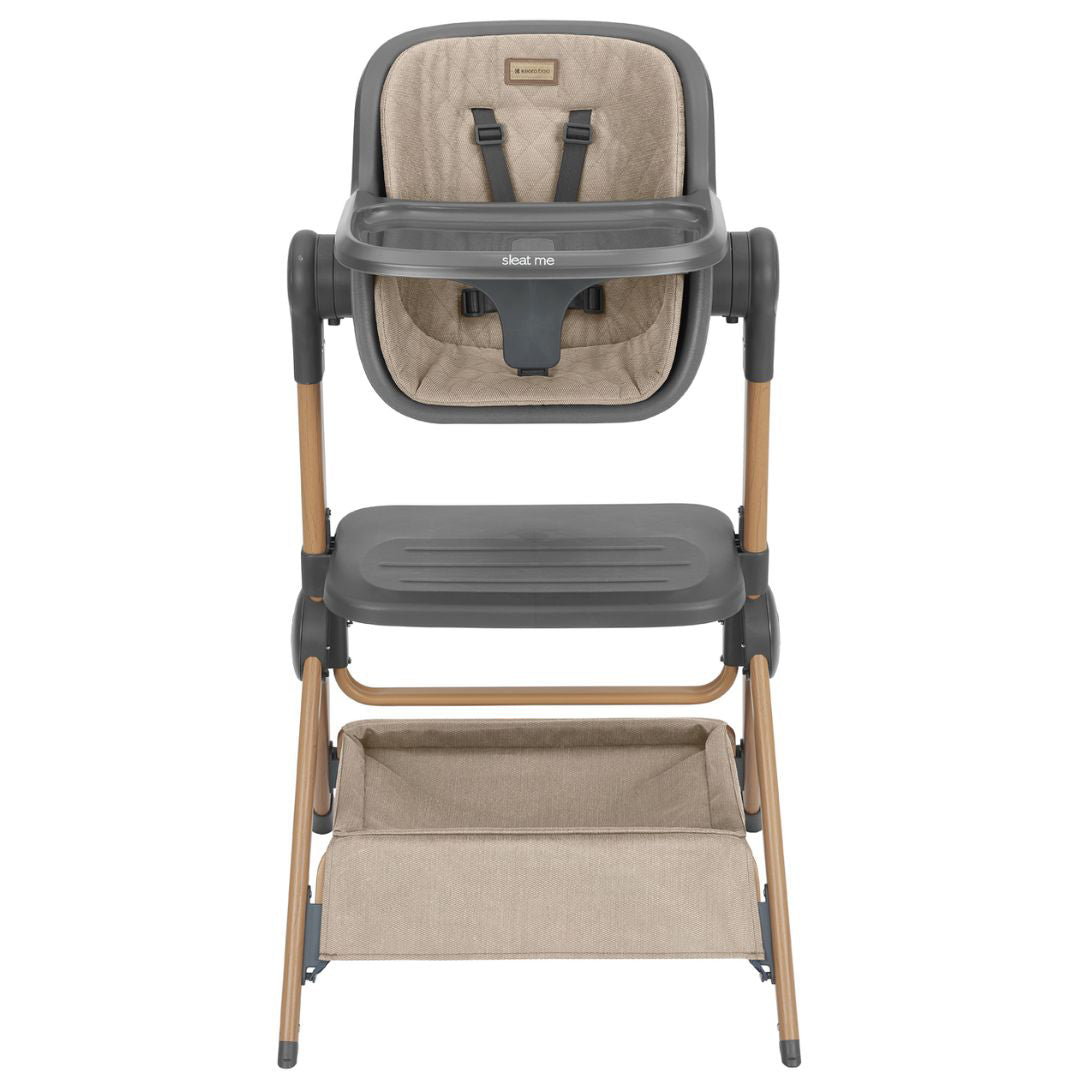 KikkaBoo® Obposteljna posteljica in stolček za hranjenje 2v1 Sleat Me Beige KikkaBoo