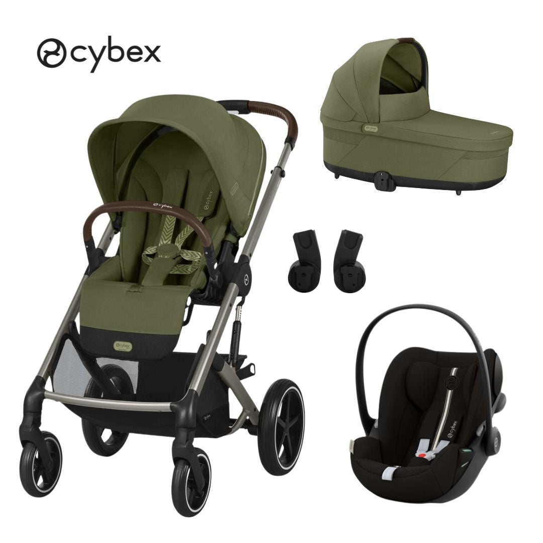 Cybex® Otroški voziček 3v1 Balios S Lux + Avtosedež Cloud G Moss Green Cybex