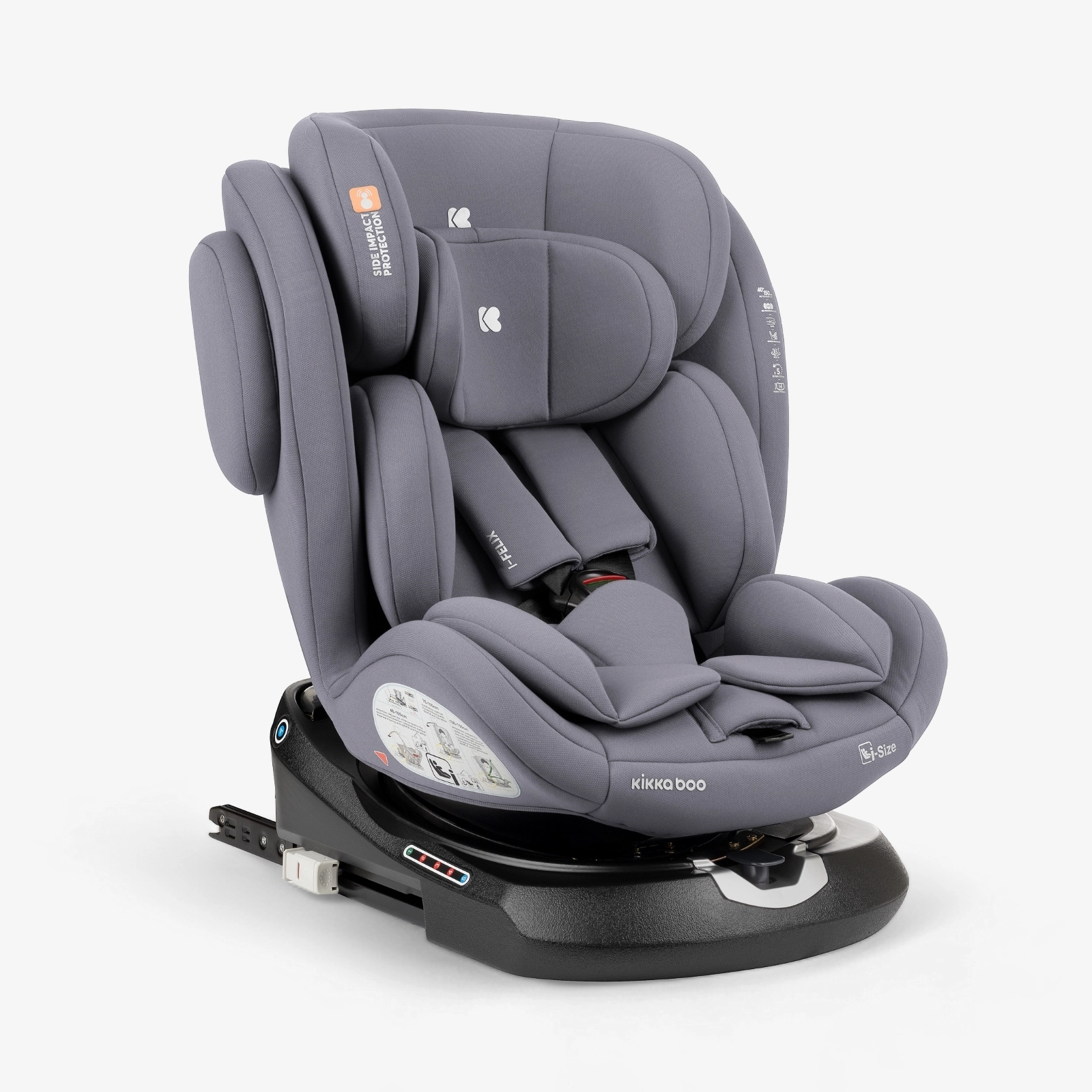 KikkaBoo® Otroški avtosedež 360° i-Felix i-SIZE (40-150 cm) Light Grey KikkaBoo