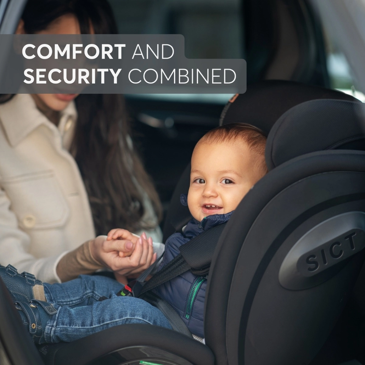 KikkaBoo® Otroški avtosedež 360° i-Twist i-SIZE (40-150 cm) Black KikkaBoo