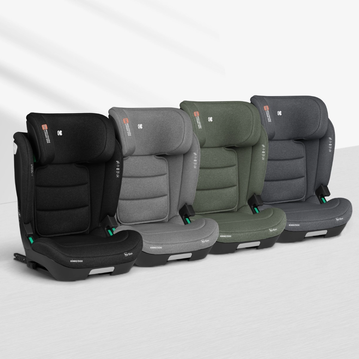 KikkaBoo® Otroški avtosedež i-Scout i-SIZE (100-150 cm) Black KikkaBoo