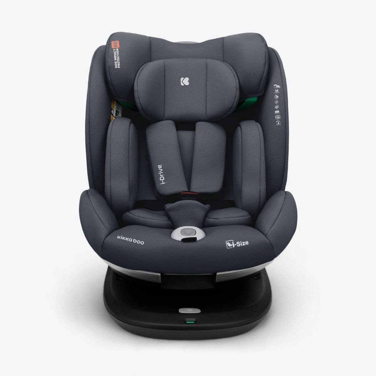 KikkaBoo® Otroški avtosedež 360° i-Drive i-SIZE (40-150 cm) Dark Grey KikkaBoo