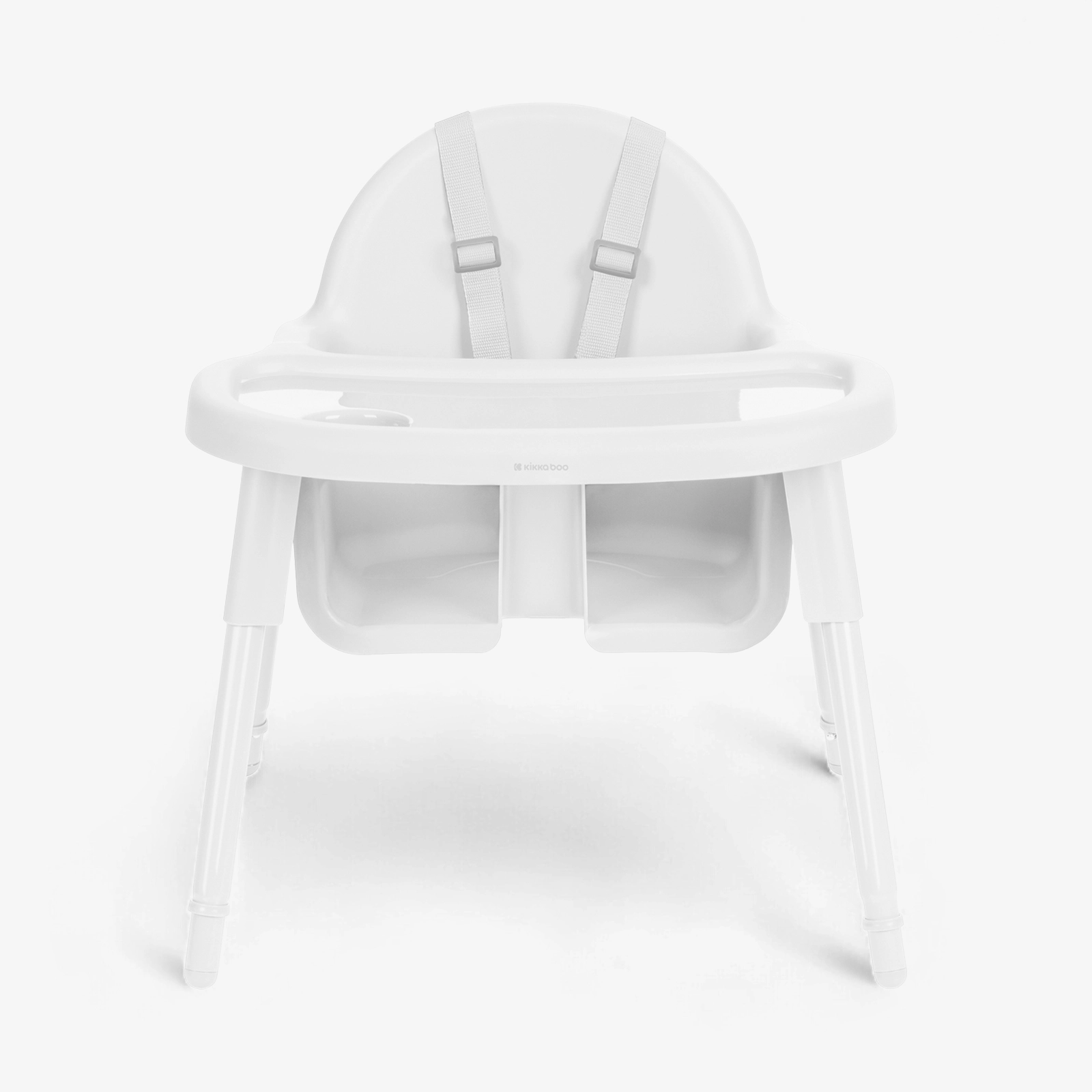 KikkaBoo® Otroški stol za hranjenje 2v1 Jammy White KikkaBoo