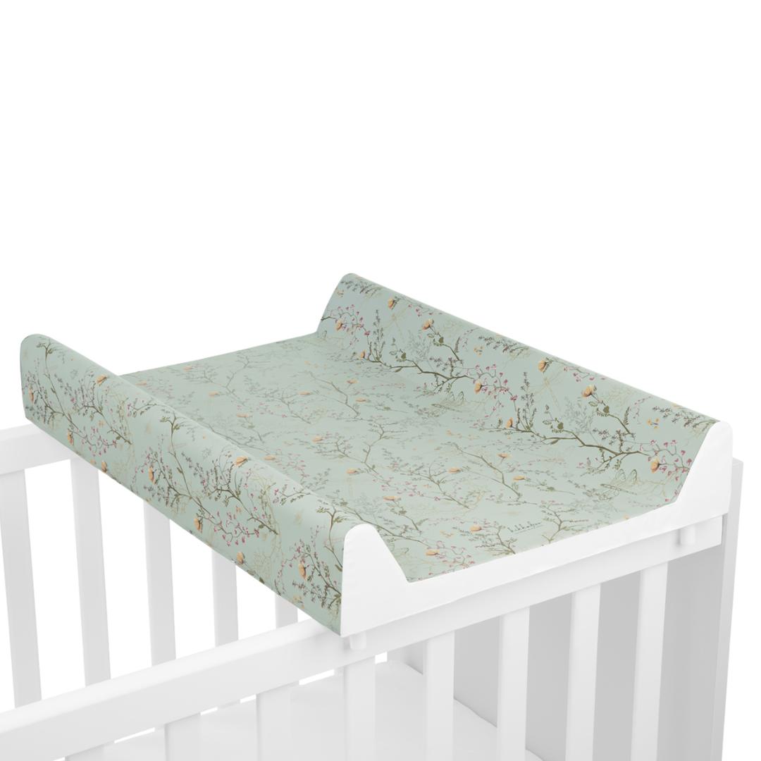 KikkaBoo® Trda previjalna podloga 70х50cm Secret Garden Green KikkaBoo