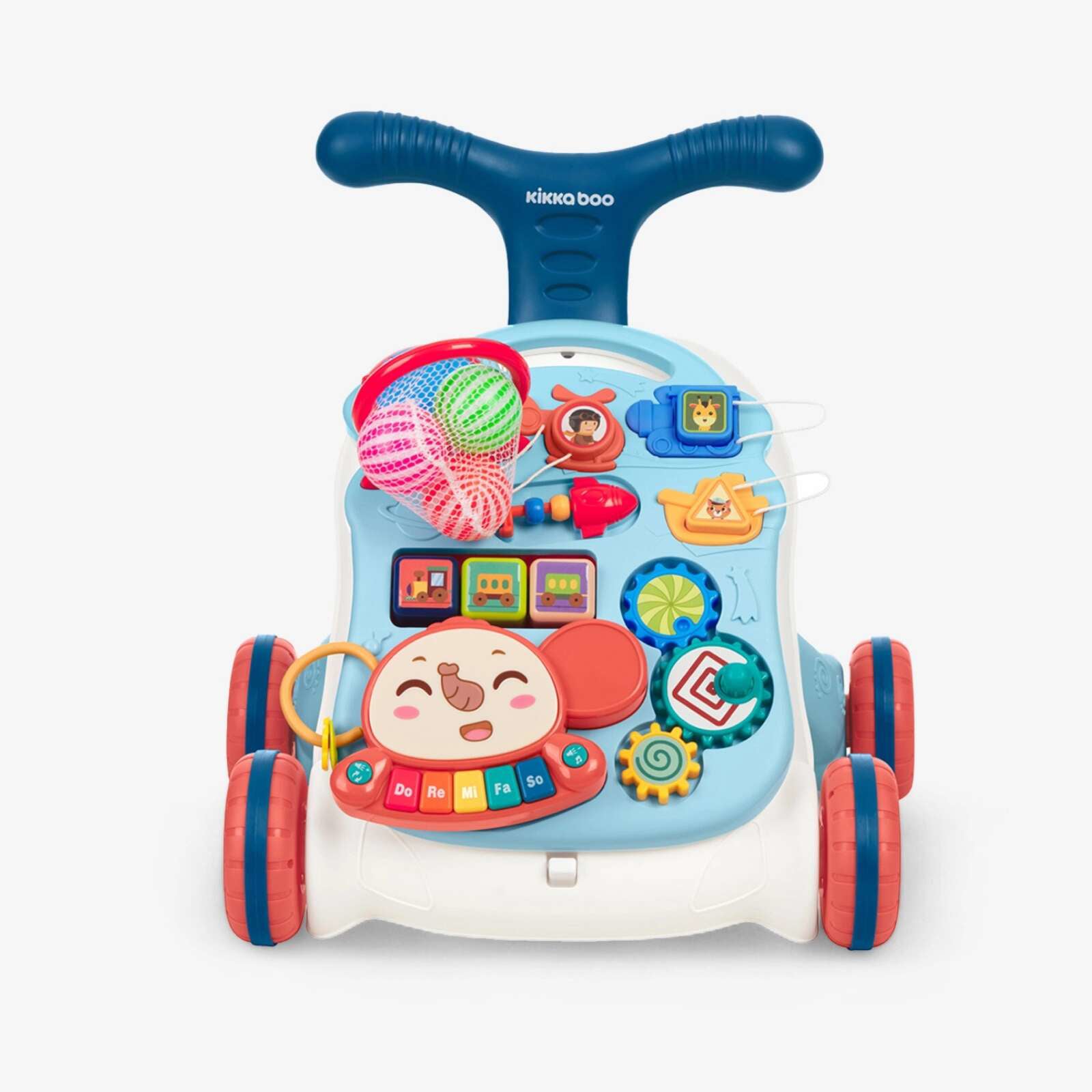 KikkaBoo® Aktivnostni voziček 3v1 Play & Grow Blue KikkaBoo