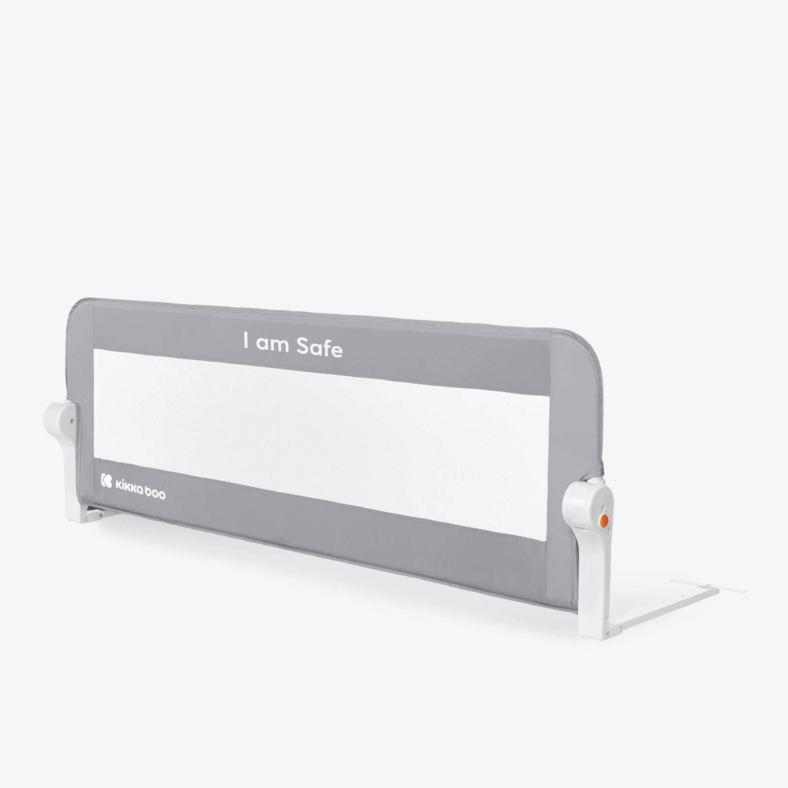 KikkaBoo® Posteljno varovalo I am Safe 120 cm Grey KikkaBoo