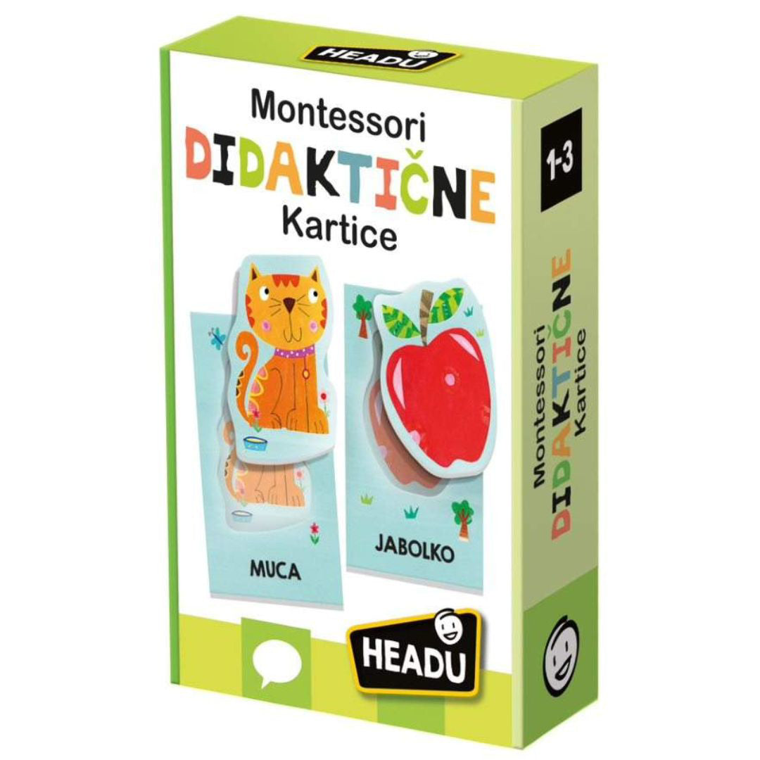 Headu® Montessori Didaktične kartice SLO Headu