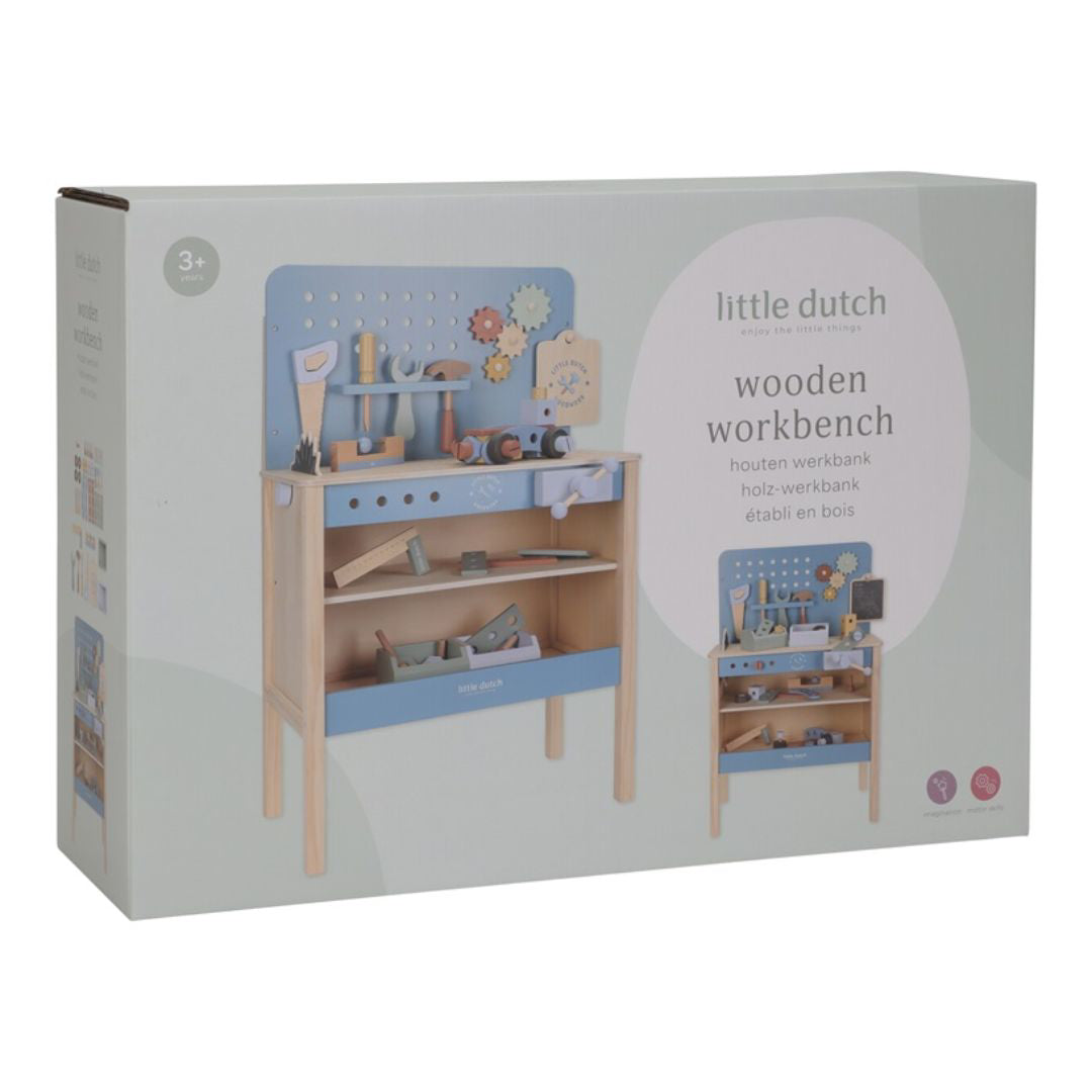 Little Dutch® Otroška delovna miza z orodjem Blue Little Dutch