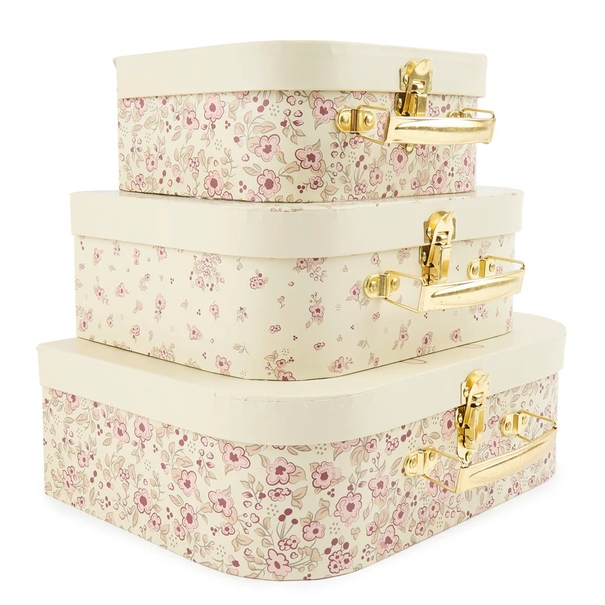 Bieco® Kovček Ella vintage flowers 3 kos Bieco