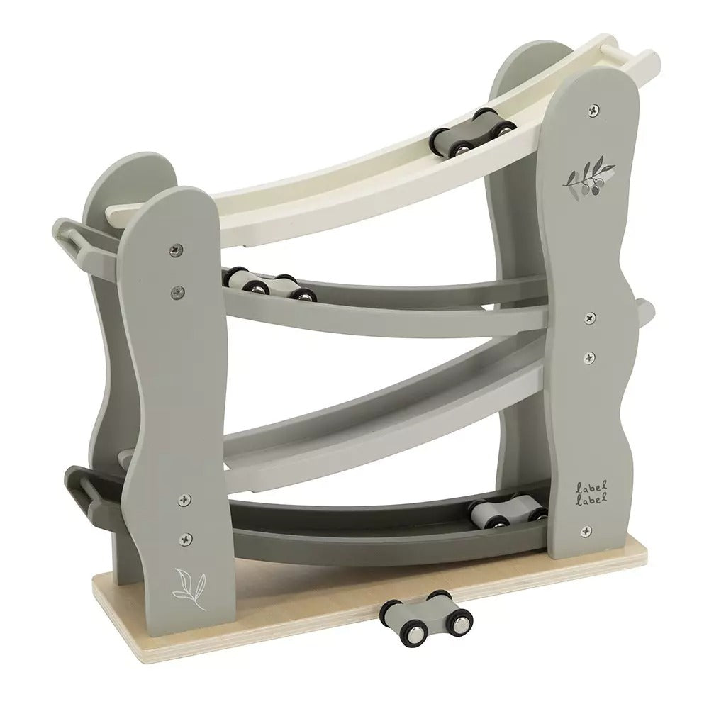 Label Label® Lesena dirkalna steza Car Slider Olive Green Label Label