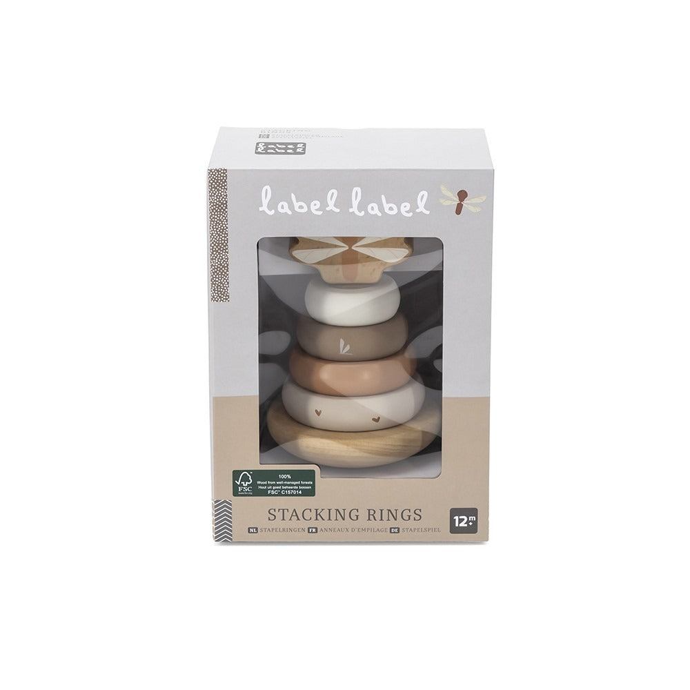 Label Label® Lesena natikanka Little Rings Nougat Label Label