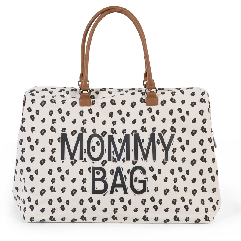 Childhome® Borsa fasciatoio Mommy Bag Big Canvas Leopard