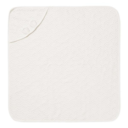 CamCam® Asciugamano con cappuccio e orecchie GOTS Off White 80x80