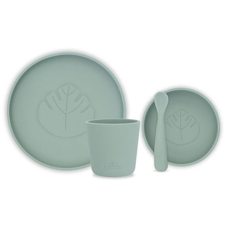 Jollein® Set pappa in silicone Ash Green