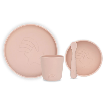 Jollein® Set pappa in silicone Pale Pink