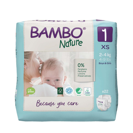 Immagine di Bambo Nature® Pannolini New Born taglia 1 (2-4 kg) 22 pz