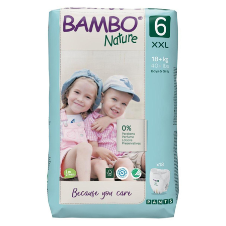 Bambo Nature® Pannolini a mutandina XXL taglia 6 (18+ kg) 18 pz