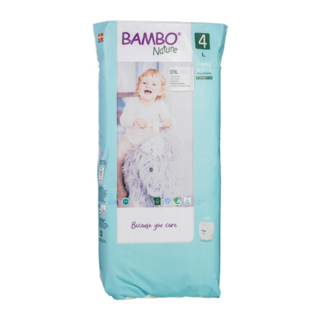 Immagine di Bambo Nature® Pannolini a mutandina Maxi taglia 4 (7-14 kg) 40 pz
