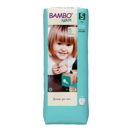 Bambo Nature® Pannolini a mutandina Junior taglia 5 (12-18 kg) 38 pz