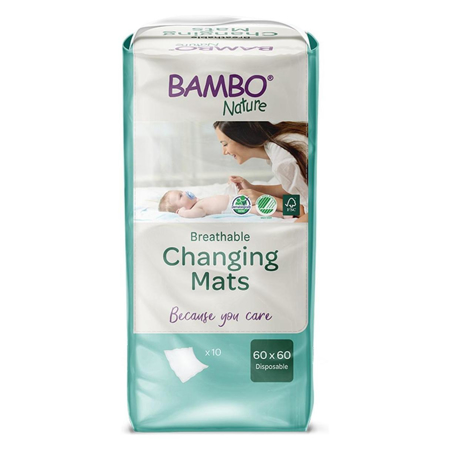 Bambo Nature® Fasciatoio monouso per il cambio (60x60) 10 pz