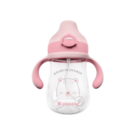 Immagine di KikkaBoo®  Tazza con cannuccia 300ml Bear with me Pink