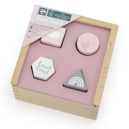 Label Label® Cubo per ordinare le forme Pink